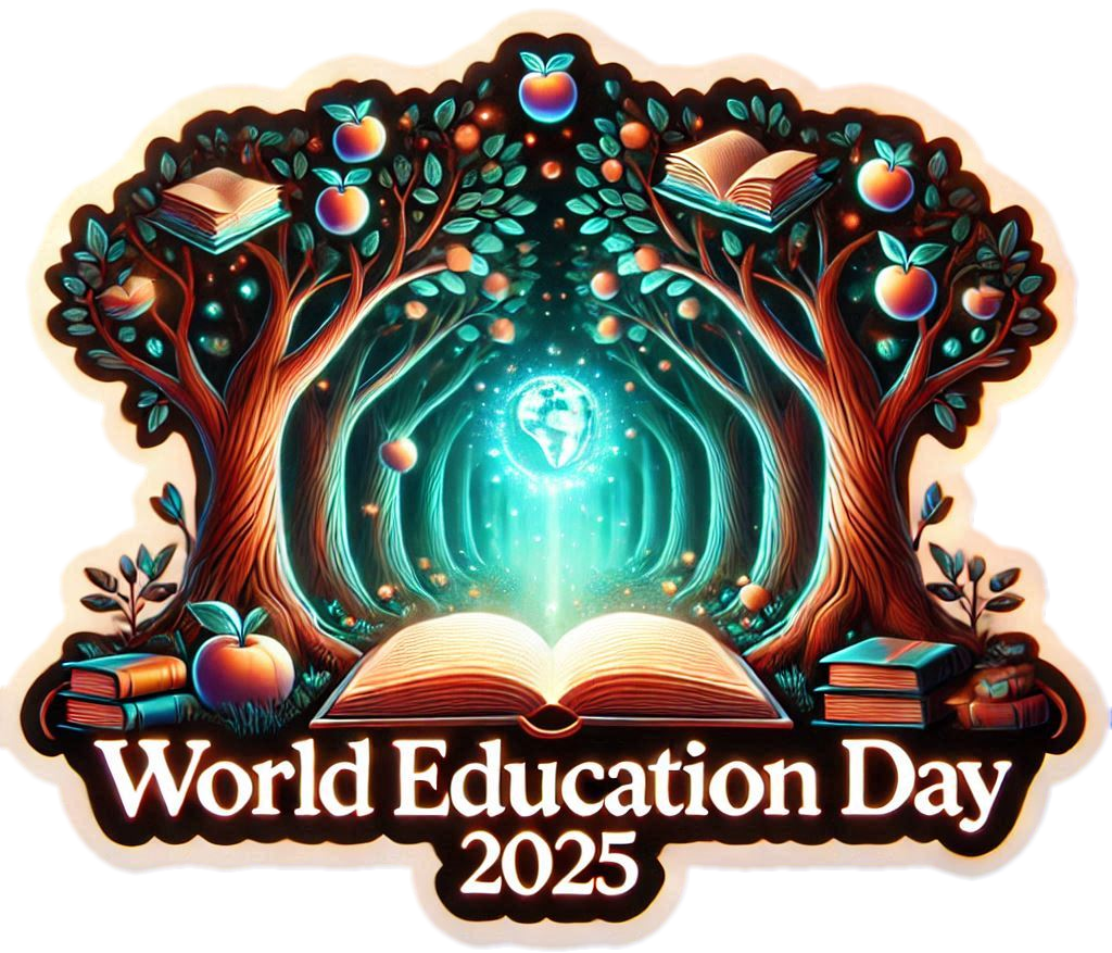 world education day 2025 png with premium quality