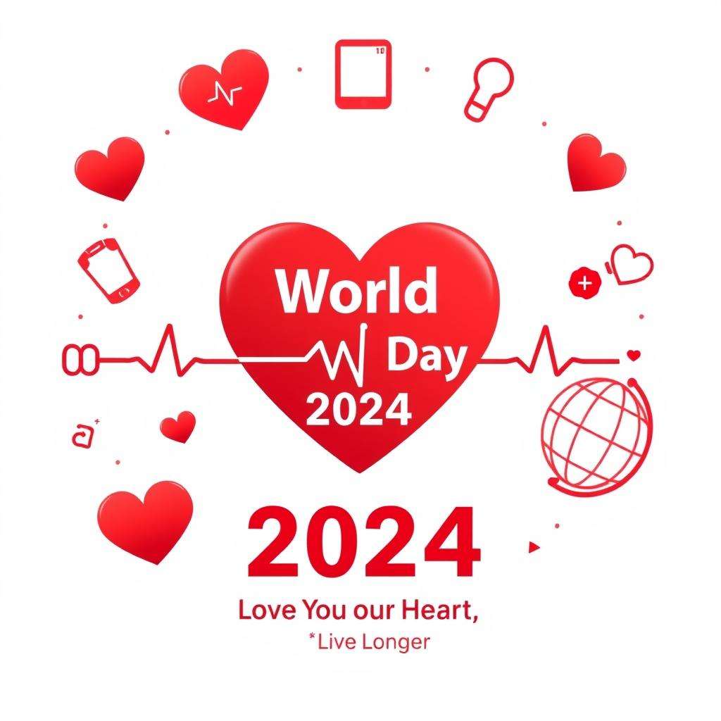 Download Free world heart day 2024 celebration images free for websites, slideshows, and designs | royalty-free and unlimited use.