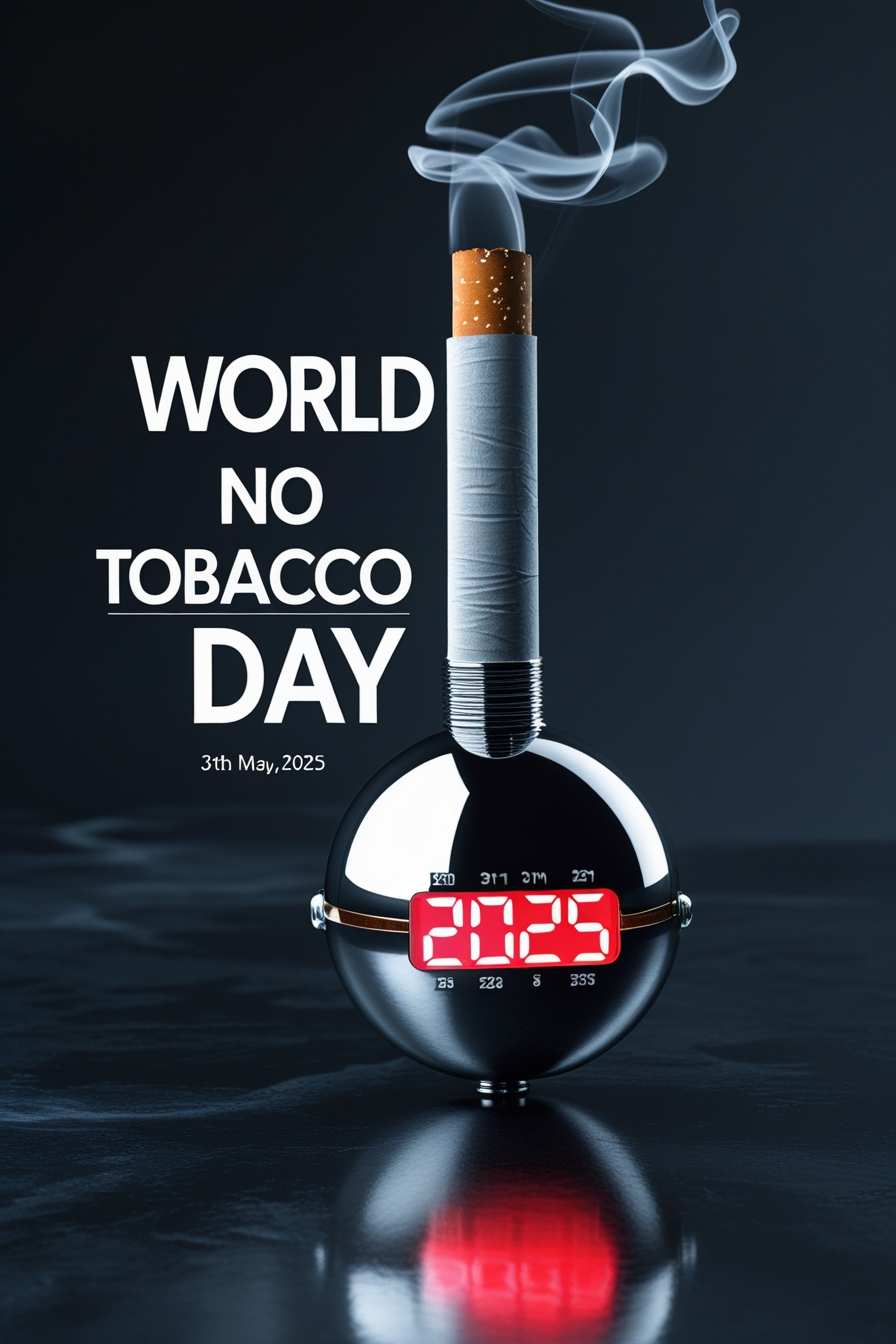 world no tobacco day 2025 poster image
