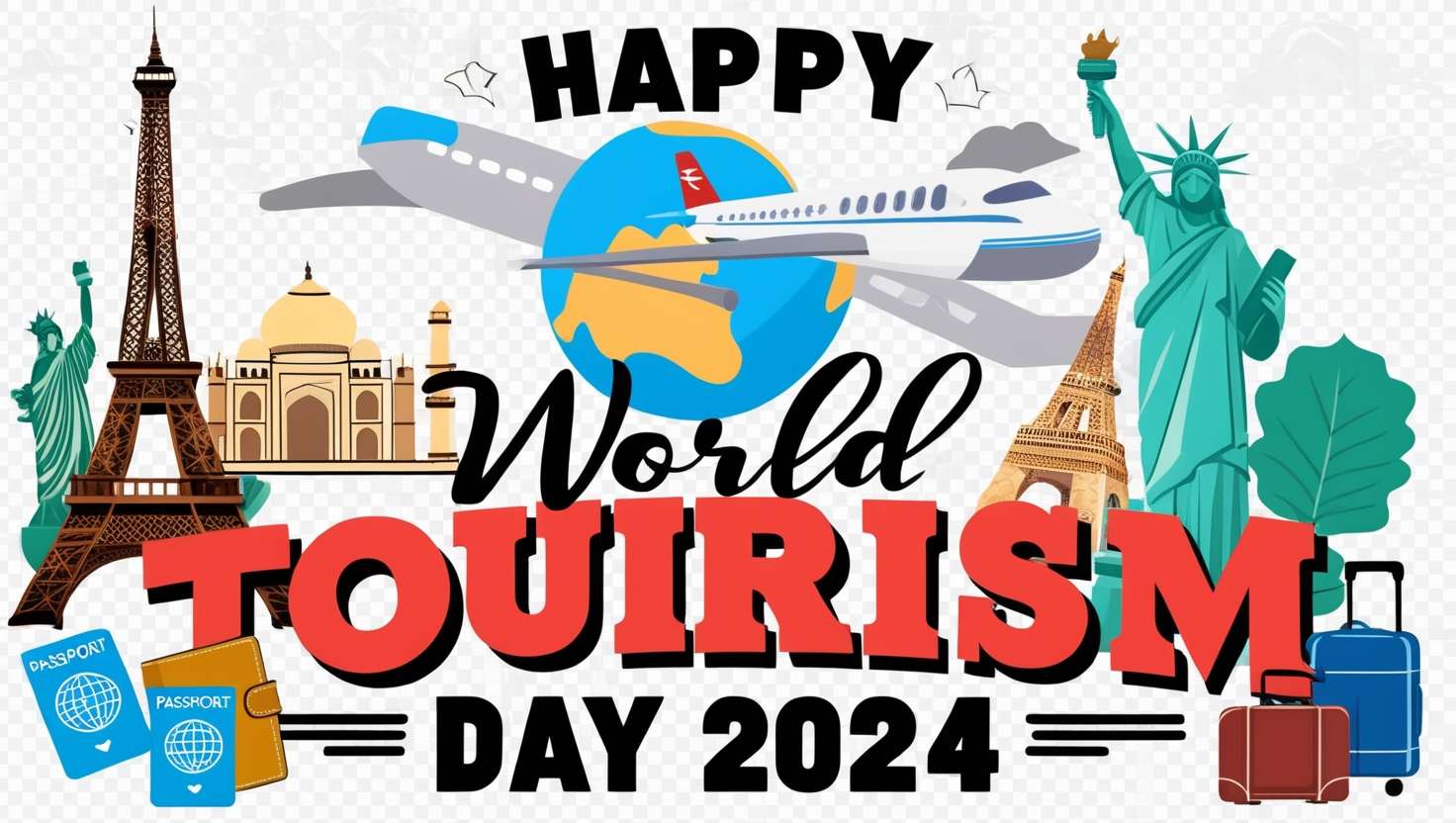 world tourism day 2024 tourist spot png for posters