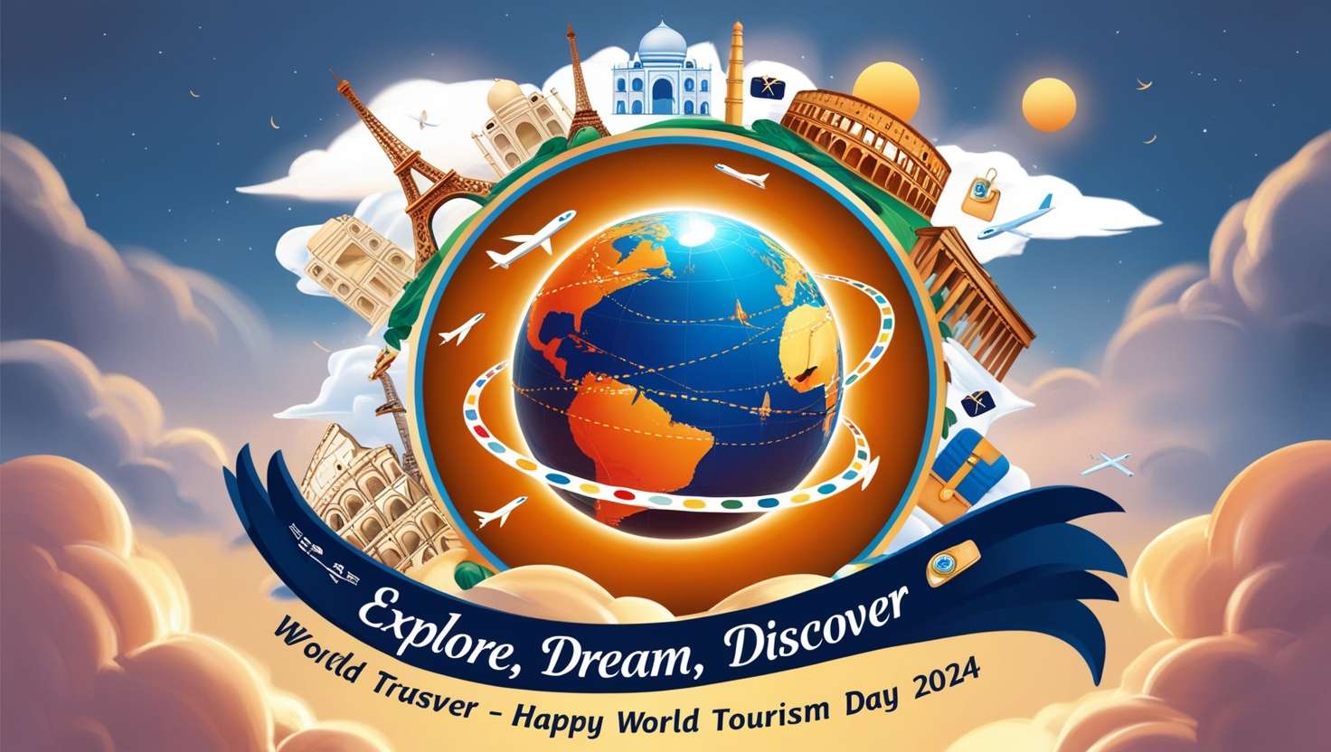 world tourism day travel theme images for background