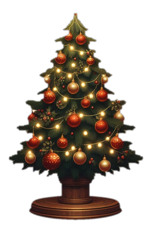 xmas tree clipart png for projects