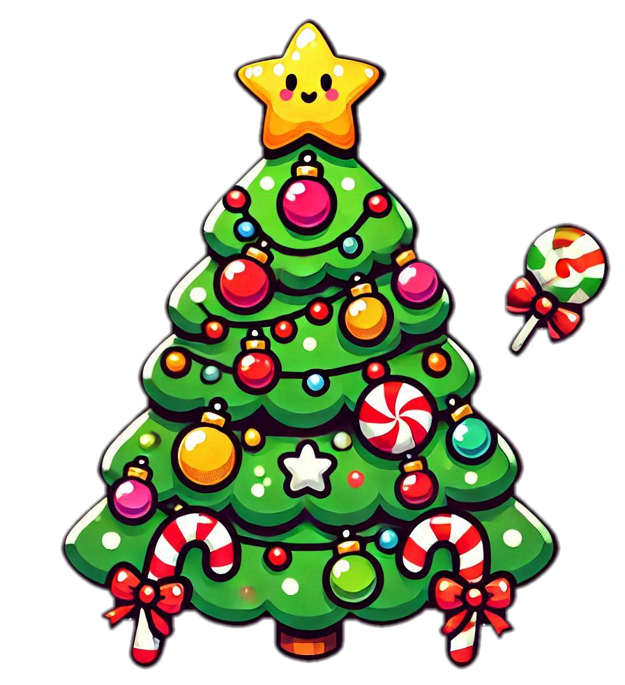 xmas tree png for holiday cards