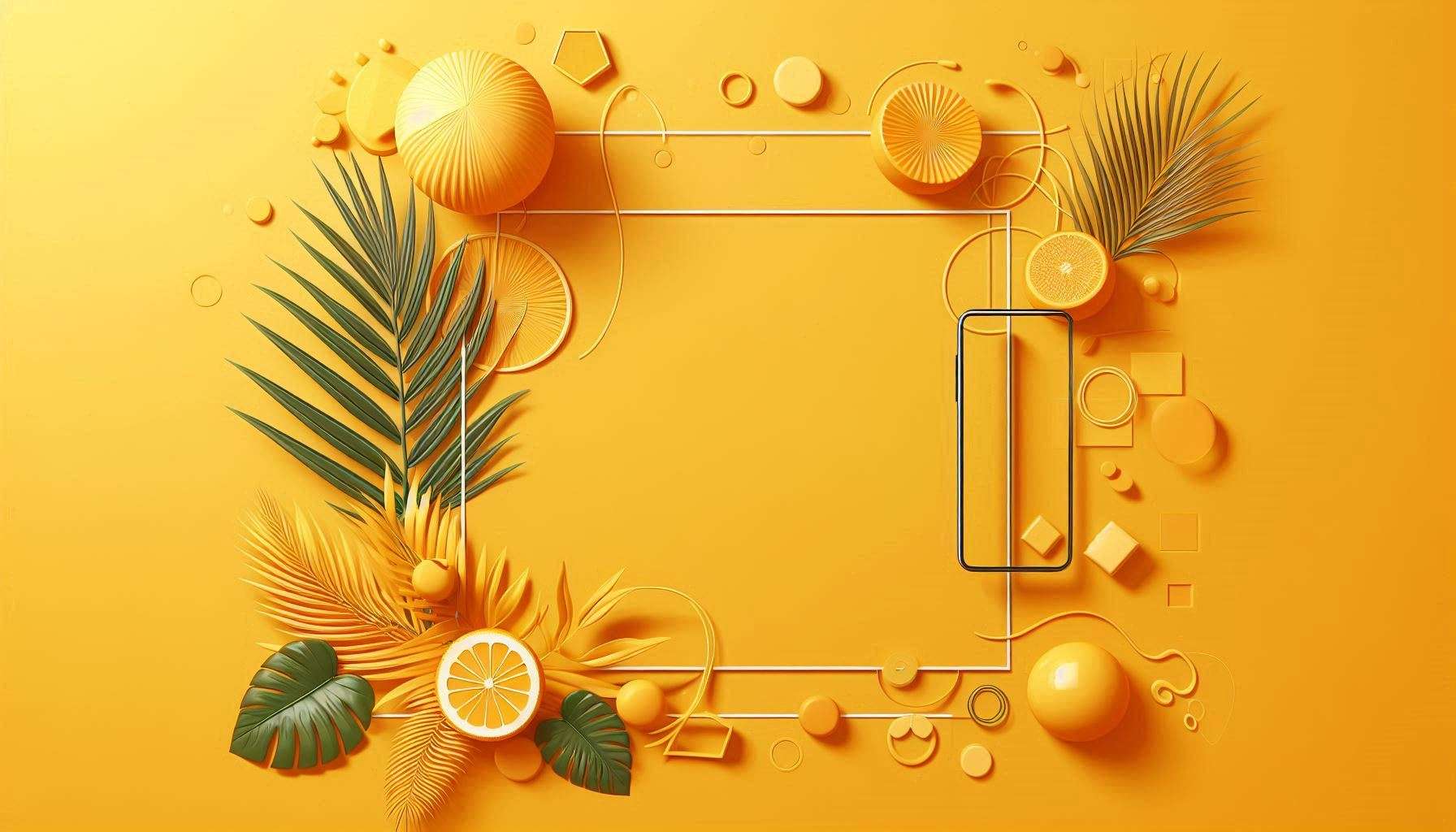 yellow orange background for instagram stories and posts