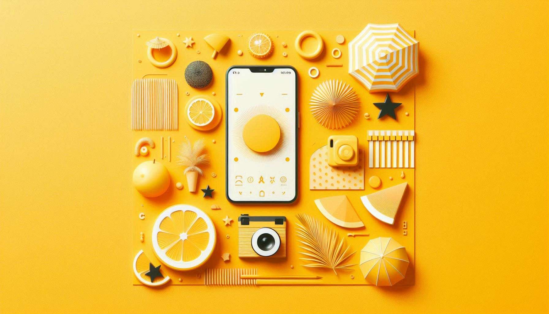 yellow orange background for instagram stories