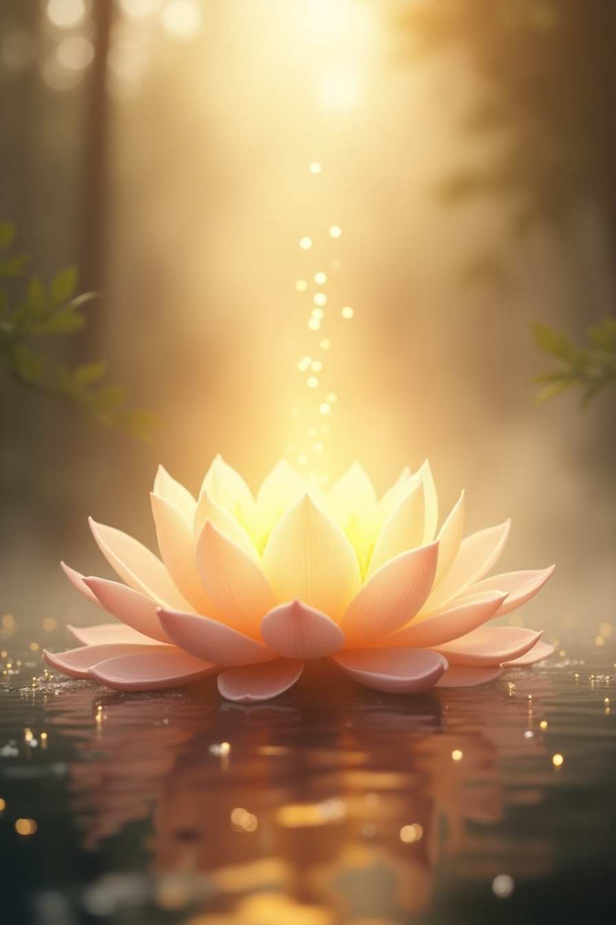 Yoga Background with Floral and Botanical Elements