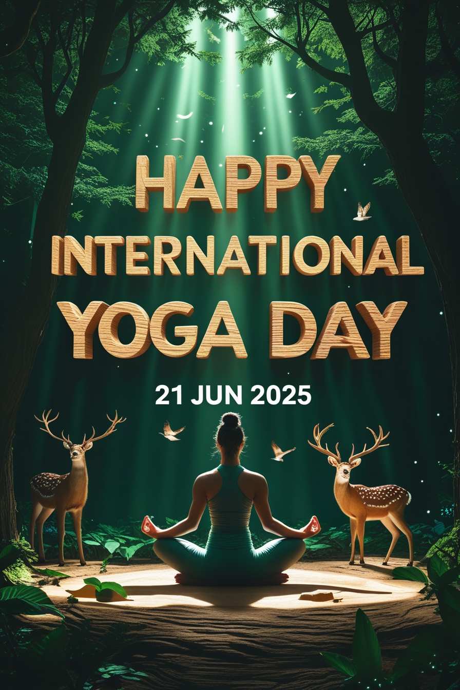 Yoga Day Celebration Greeting Image In Hd - Royalty Free Ga Day Wishes Image | Pngmagic Free Download Yoga Day Celebration Greeting Image In Hd - High Quality Ga Day Wishes Background