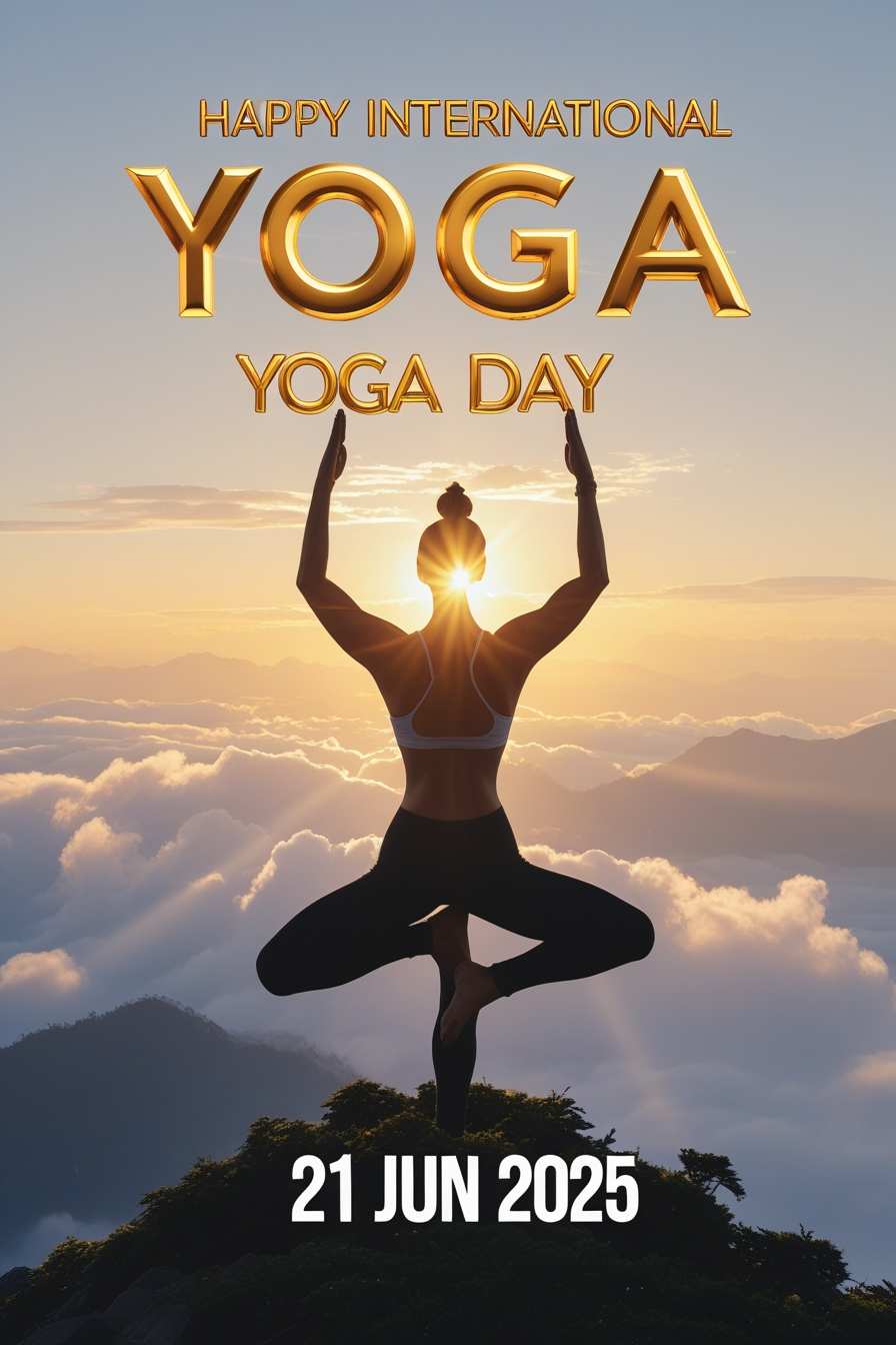 Yoga Day Picture With Message In Hindi - Royalty Free Wishes Image | Pngmagic Free Download Yoga Day Picture With Message In Hindi - High Quality Wishes Background