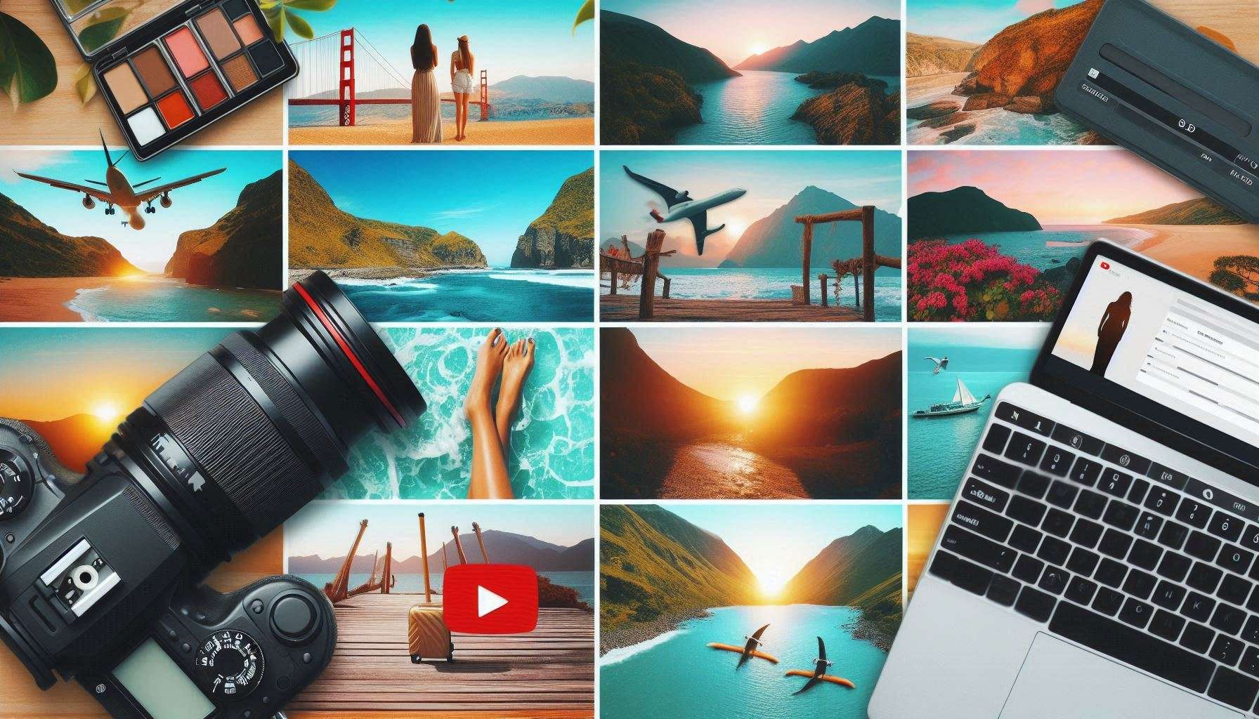 youtube thumbnail background ideas for travel vlogs