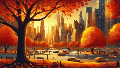 autumn cityscape background wallpaper for blogs