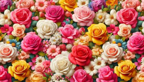 beautiful flower background with roses