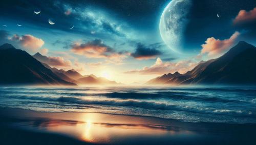 beautiful nature background with calm ocean waves