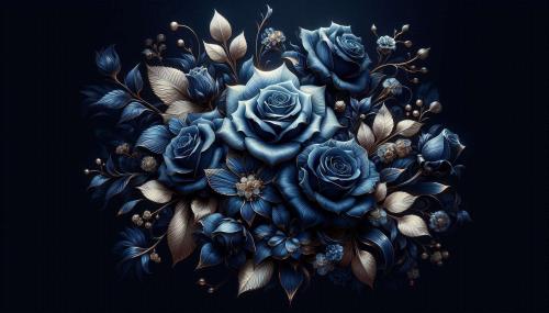 blue rose flower background