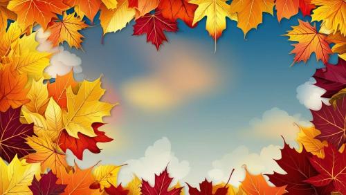 colorful autumn foliage background wallpaper for design projects