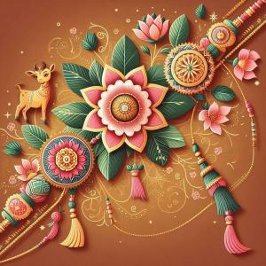 customizable happy raksha bandhan images for social media sharing