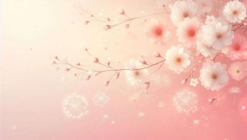 cute light pink background with flower