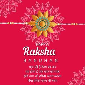 emotional raksha bandhan wishes in hindi for long-distance siblings