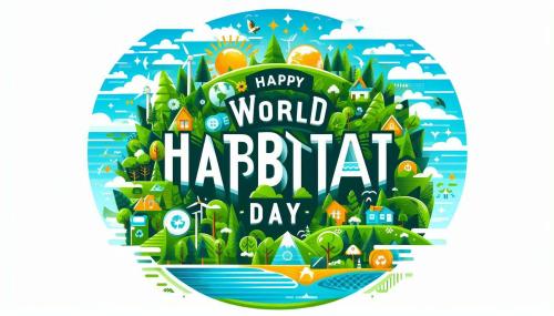 free happy world habitat day 2024 posters