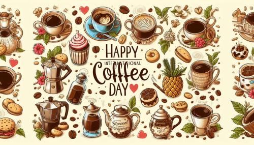 free printable images for happy international coffee day 2024