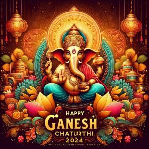 happy ganesh chaturthi 2024 artistic and abstract designs