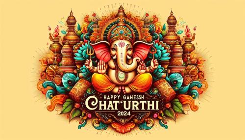 happy ganesh chaturthi 2024 beautiful banner designs