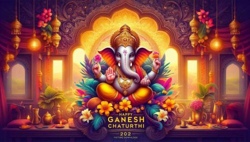 happy ganesh chaturthi 2024 festival invitation cards