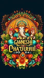 happy ganesh chaturthi 2024 pictures with custom messages