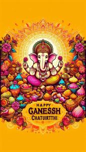 happy ganesh chaturthi pictures with customizable messages