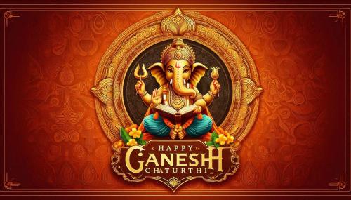 happy ganesh chaturthi traditional art images