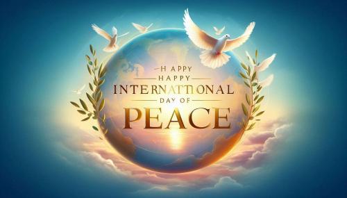 happy international day of peace vector designs