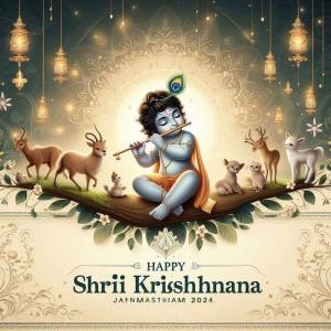 happy krishna janmashtami 2024 wishes for whatsapp status with images