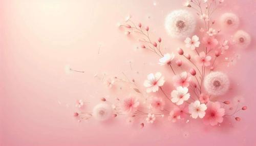 hd light pink background with flower