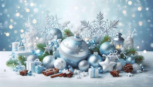 light blue christmas background for holiday cards