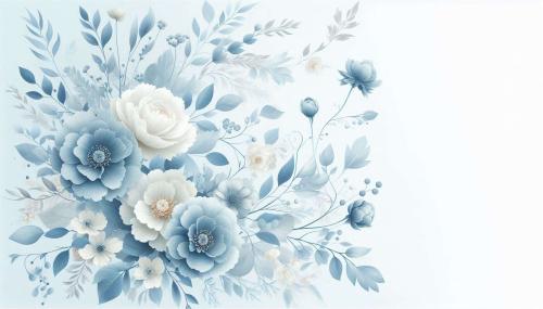 light blue floral background for invitations and cards