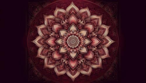 maroon background hd with intricate mandala designs for meditation guides