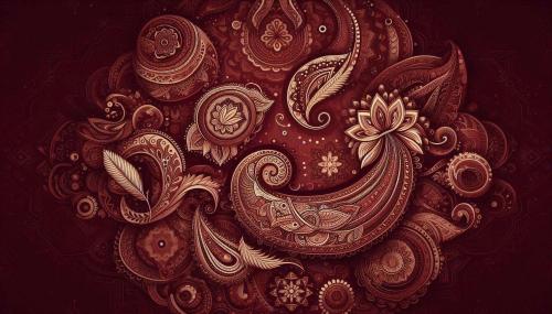 maroon background hd with paisley patterns for cultural themes