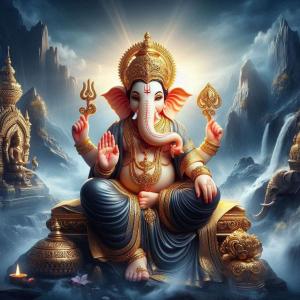 unique ganesh images for greeting cards design