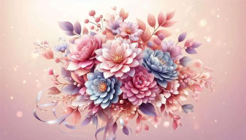 watercolor beautiful flower background