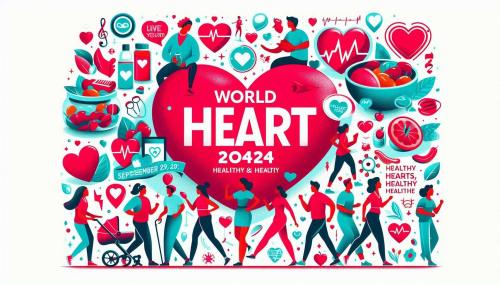 world heart day 2024 health awareness infographics