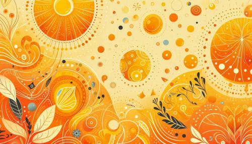 yellow orange background with polka dots for playful designs