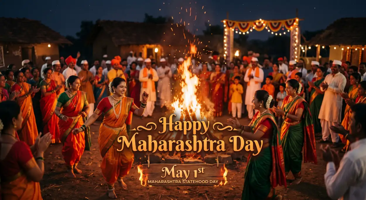 Free Download 1 May Maharashtra Day 2026 Wishes Photos - High Quality Happy Maharashtra Day 2026 Image