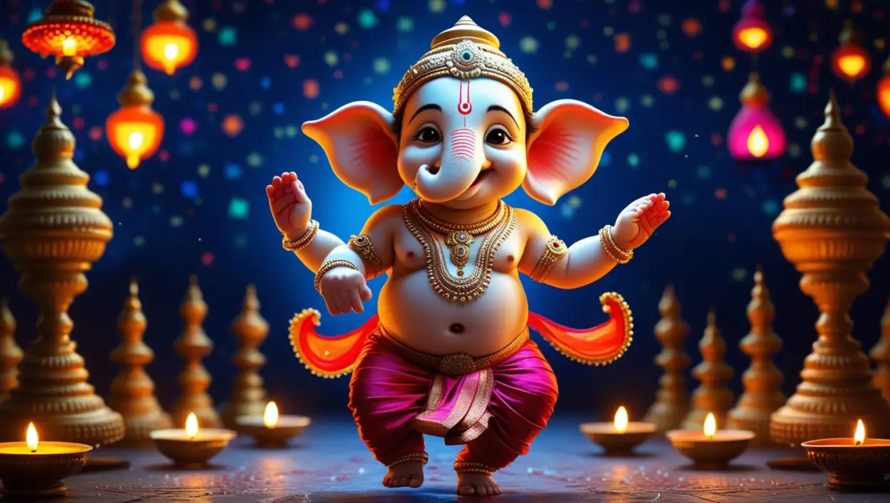 3D baby Ganesha PNG images
