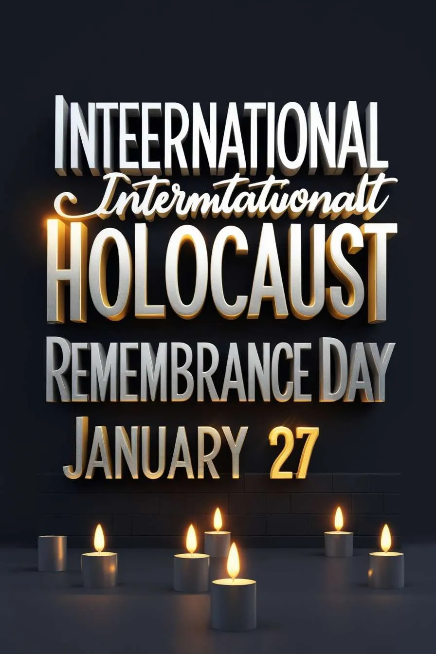 3d candle images for holocaust memorial posts 2025