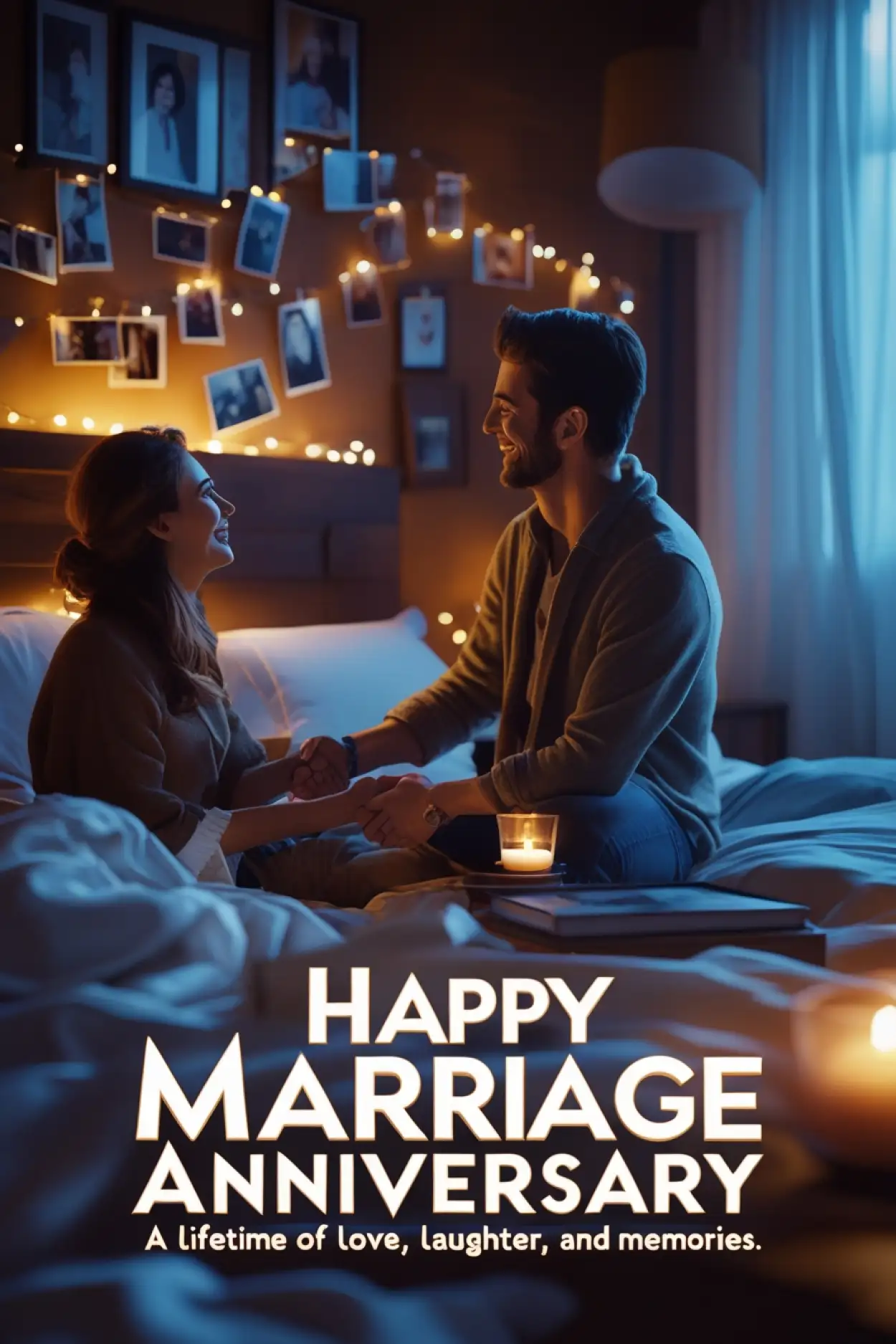 50th marriage anniversary greeting with gold effect