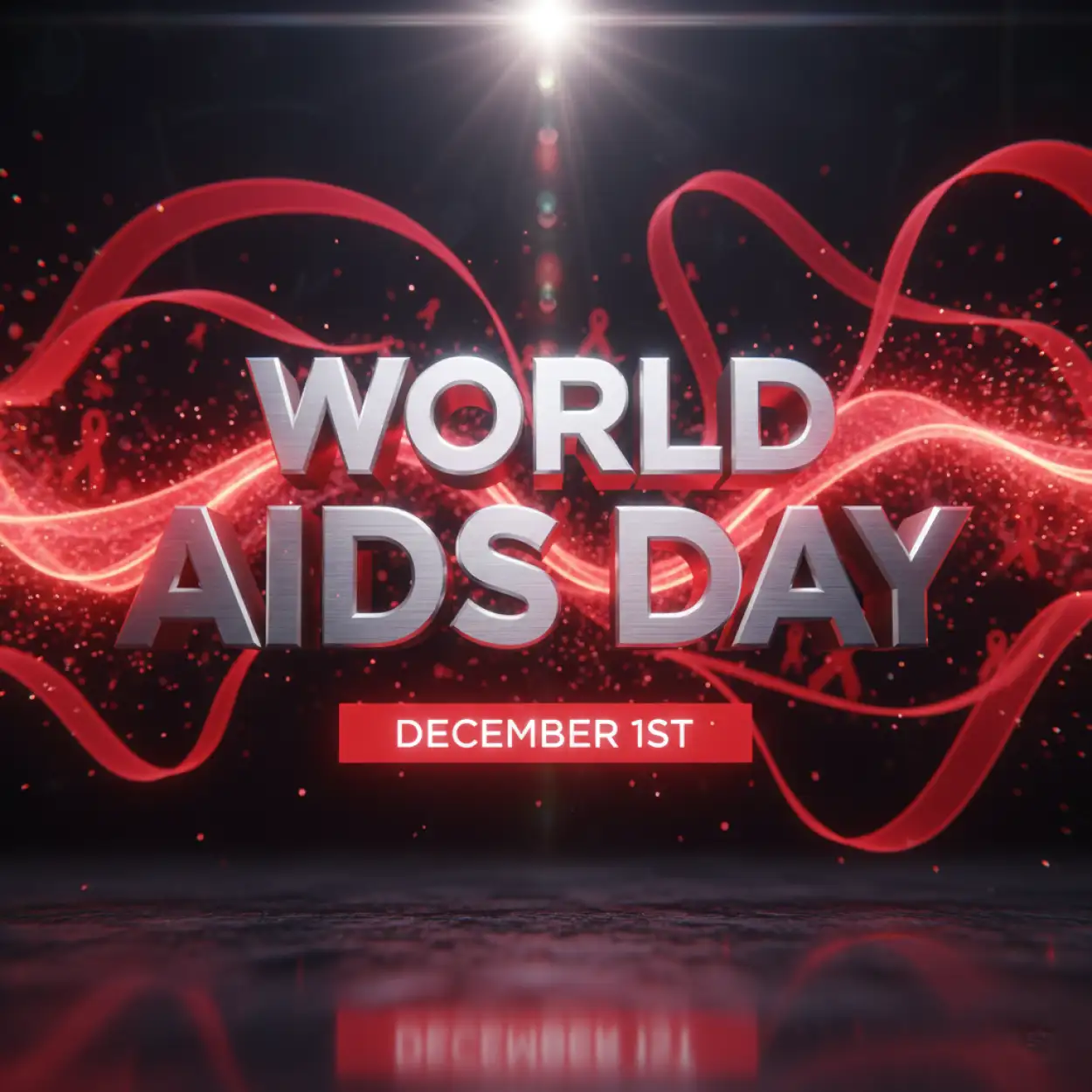 Free Download World AIDS Day Infographic Ideas For Social Media - High Quality World AIDS Day Background
