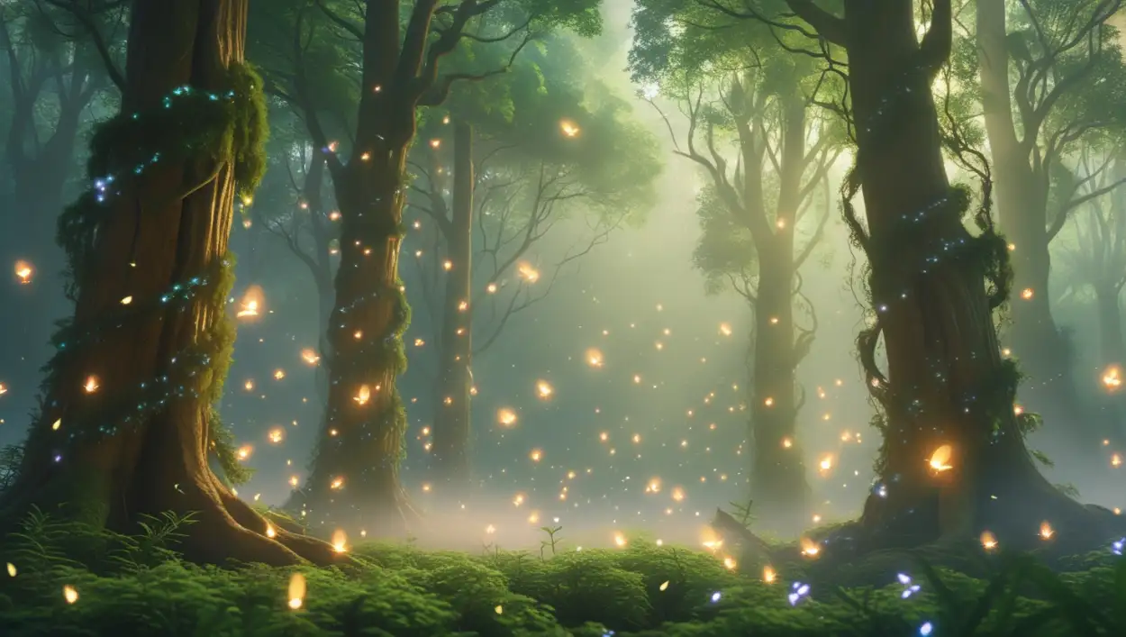 Abstract green nature background for World Forest Day