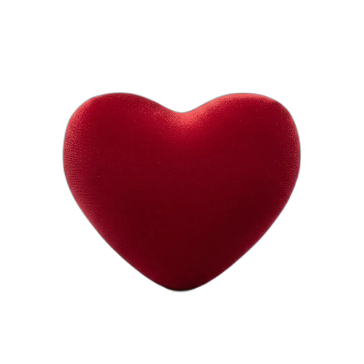 aesthetic red heart png clean cutout no background