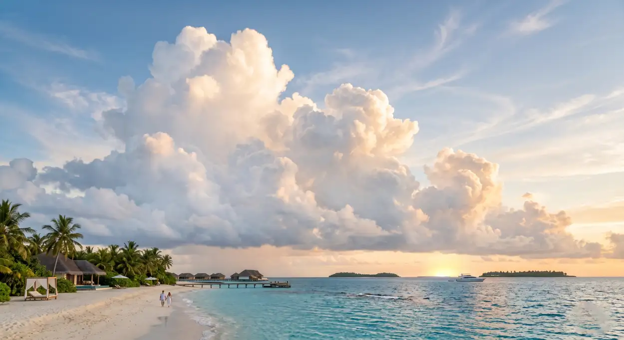 Free Download Aesthetic Summer Wallpaper With Dreamy Clouds - High Quality Summer Aesthetic Wallpaper Image