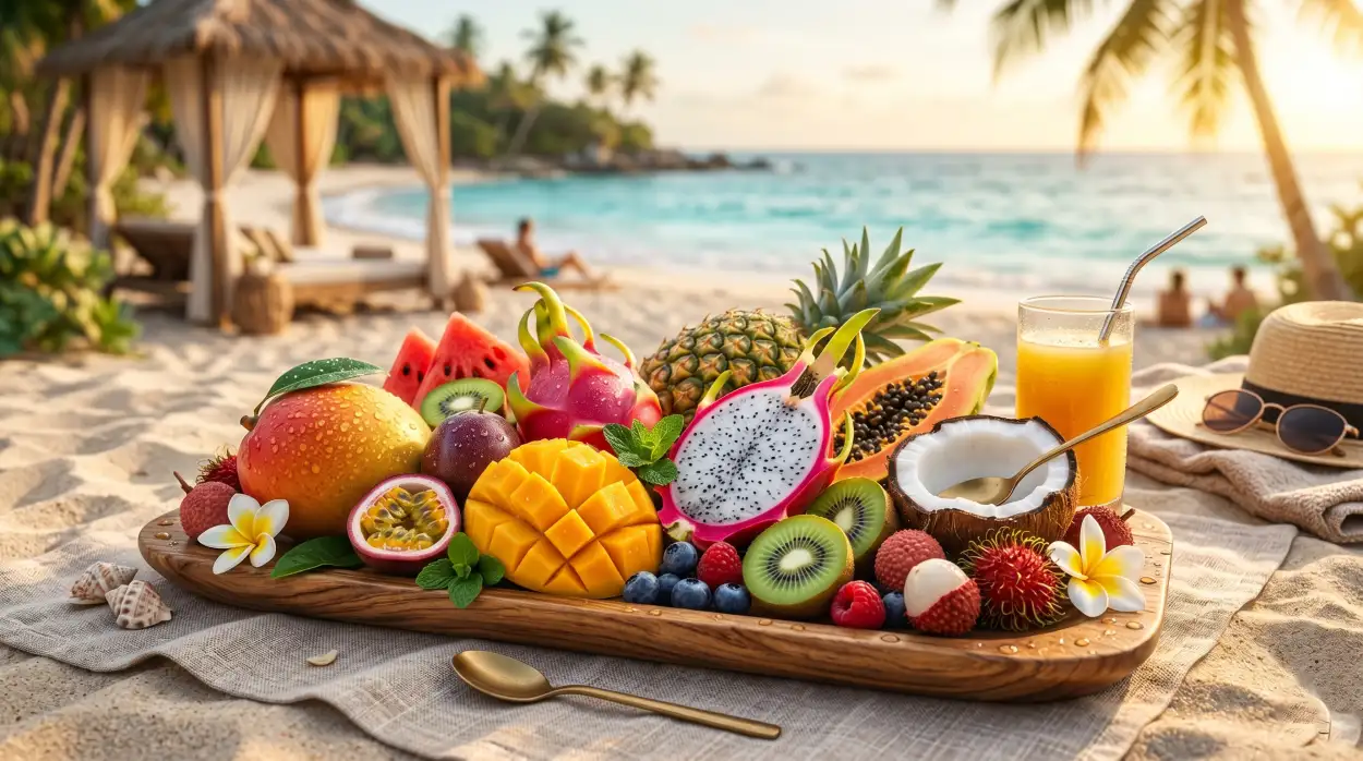 Free Download Aesthetic Summer Wallpaper With Fruits - High Quality Summer Aesthetic Wallpaper Image