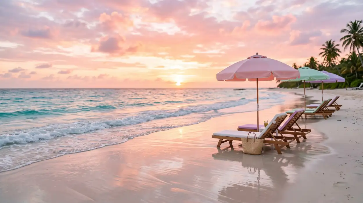Free Download Aesthetic Summer Wallpaper With Peach Colors - High Quality Summer Aesthetic Wallpaper Image